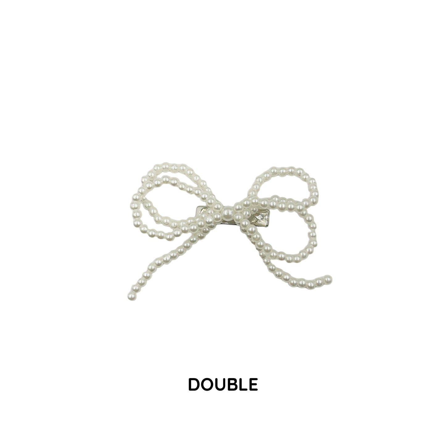 パールリボンクリップ / pearl ribbon clip