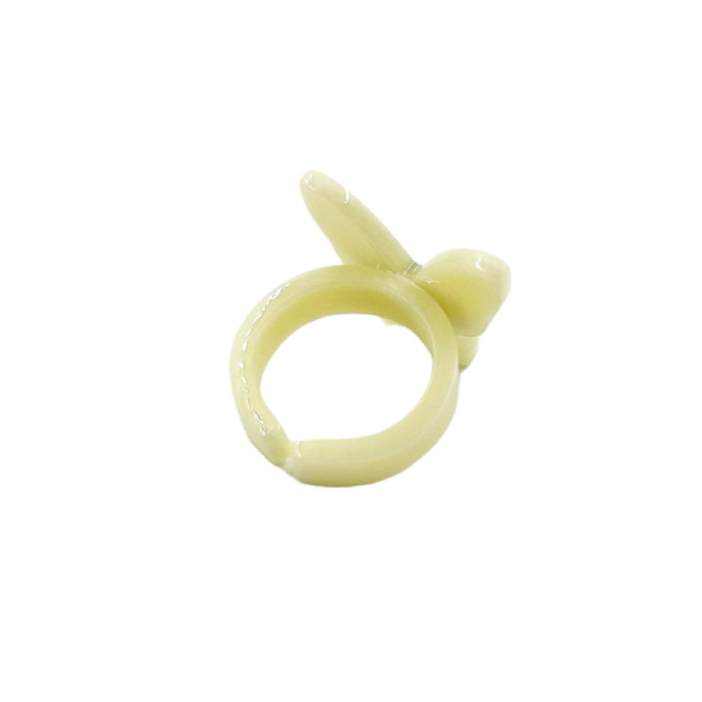樹脂リング イエローバタフライ / resin ring yellow butterfly