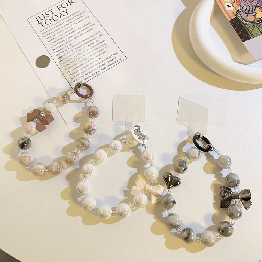 大理石風ノールチェーンストラップ / marble-effect knoll chain strap