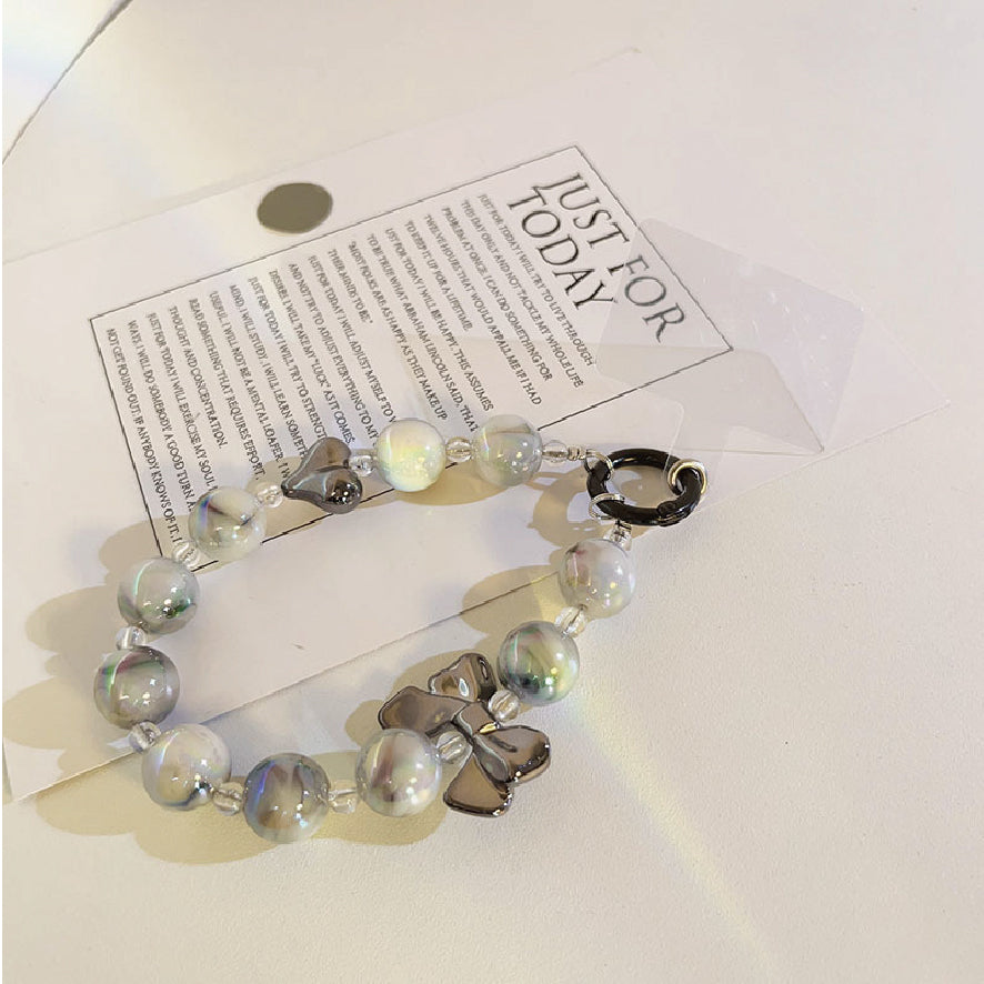 大理石風ノールチェーンストラップ / marble-effect knoll chain strap