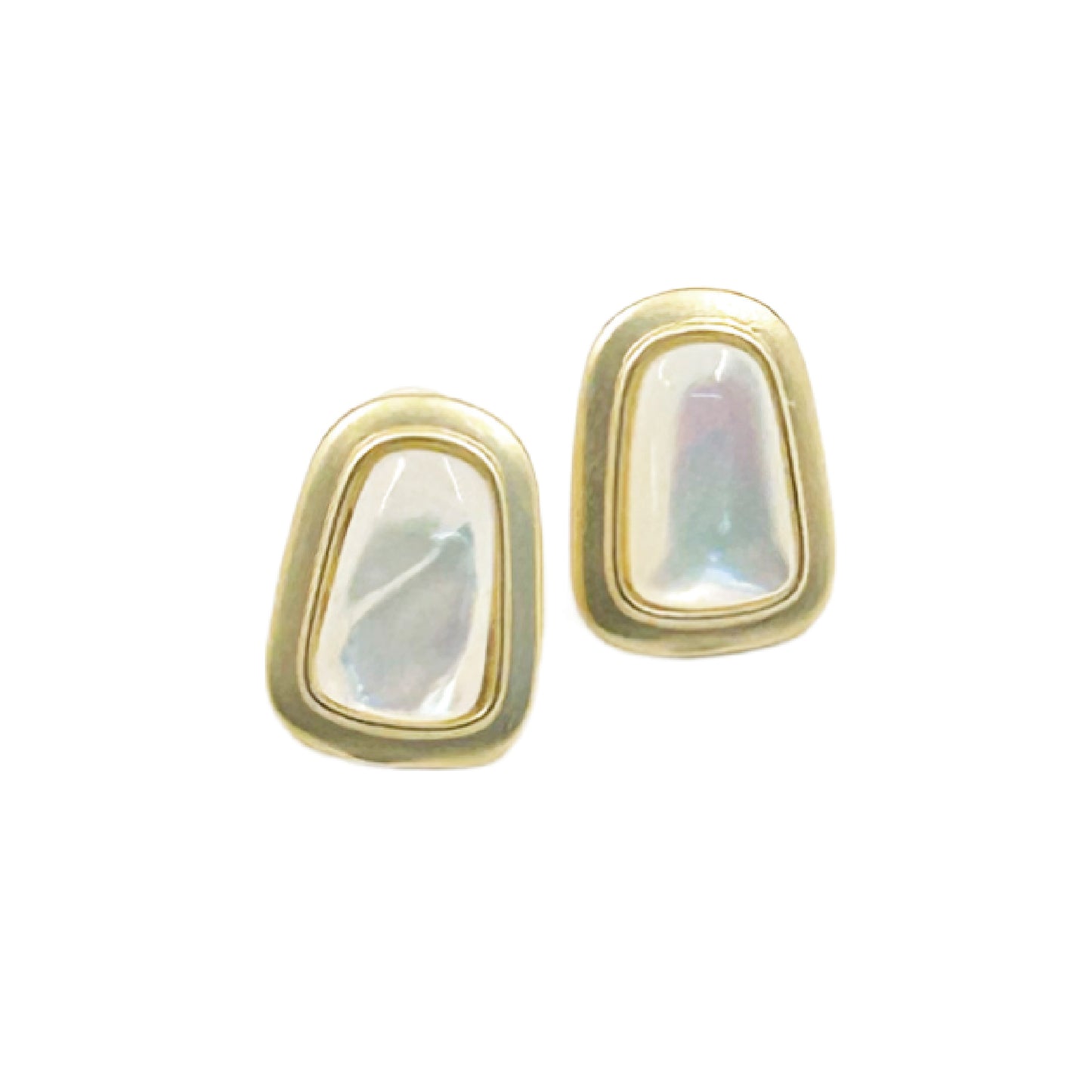 メタル貝殻ピアス / metal seashell earrings