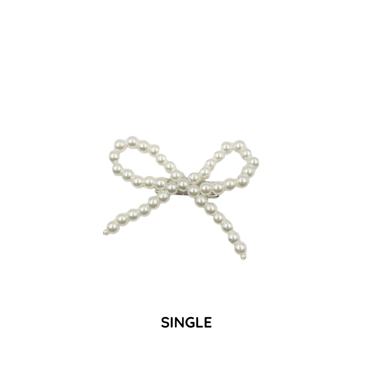 パールリボンクリップ / pearl ribbon clip