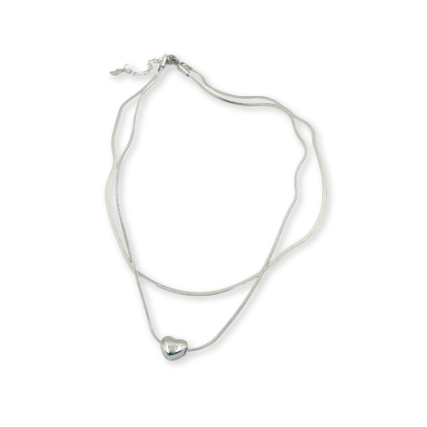 ハート2連ネックレス / heart double necklace