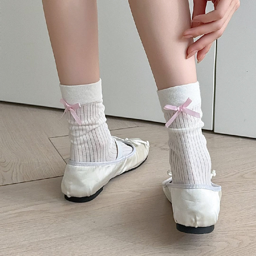 バックリボンソックス / back ribbon socks