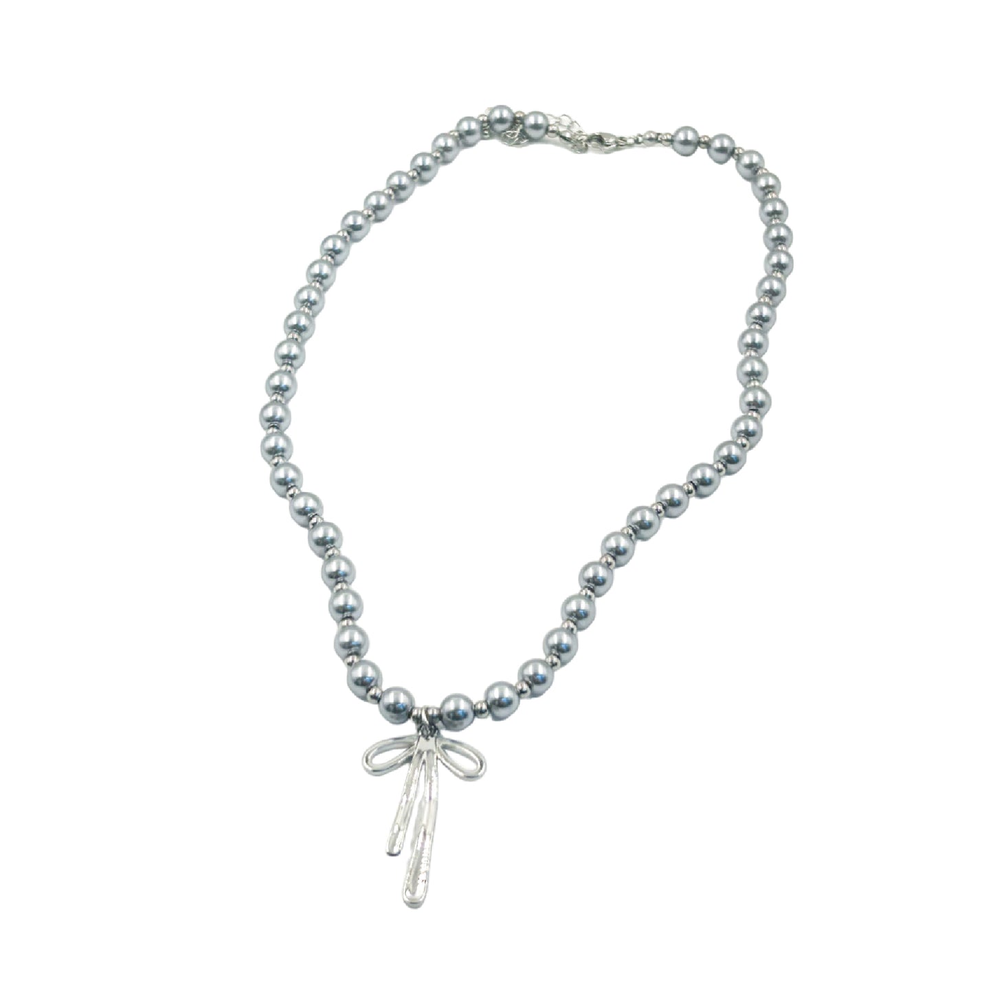 パールリボンネックレス / pearl ribbon necklace