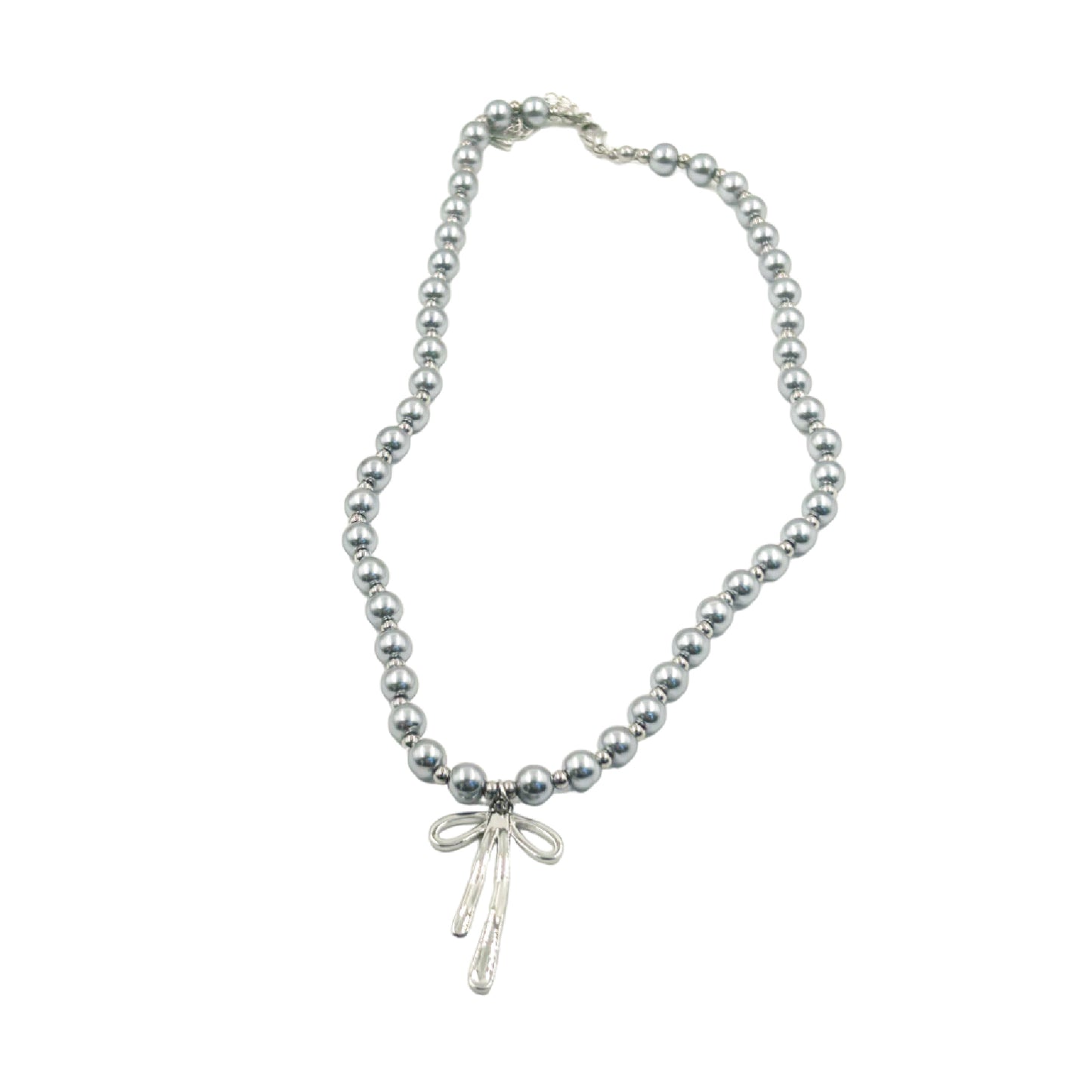 パールリボンネックレス / pearl ribbon necklace