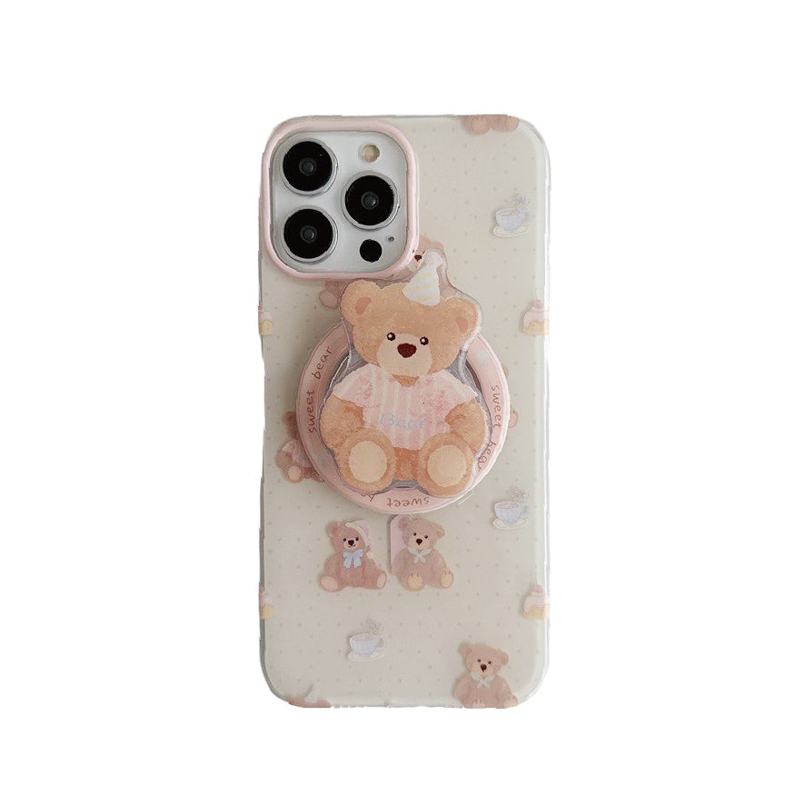 マグネット式 スマホケース&グリップ bear