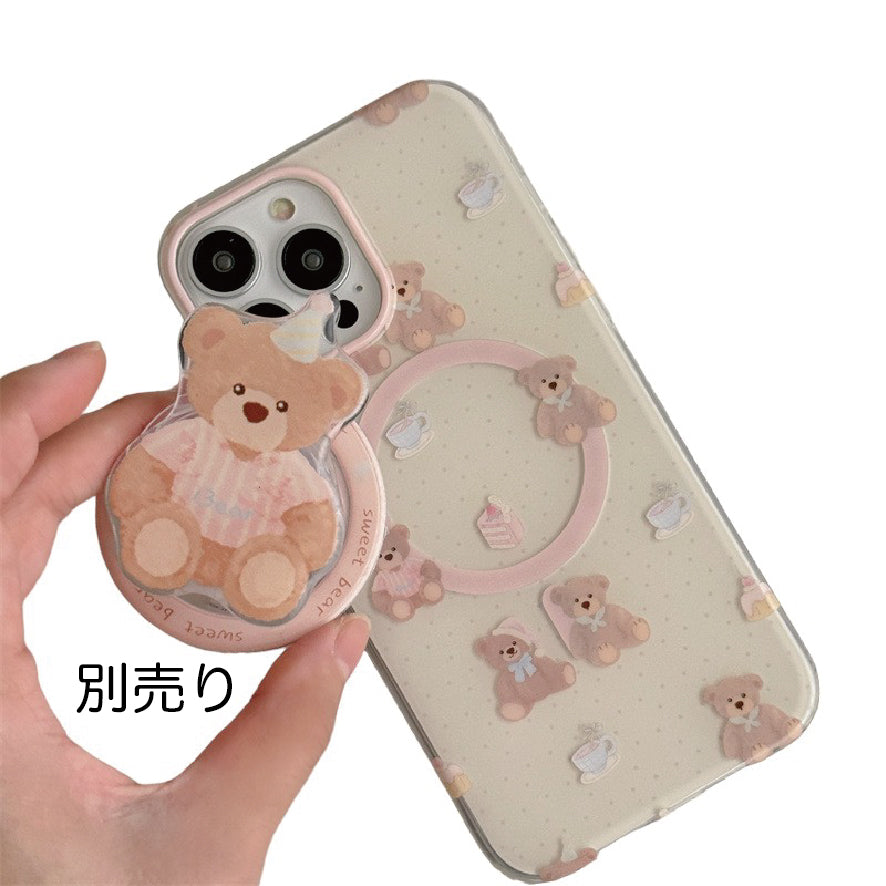 マグネット式 スマホケース&グリップ bear