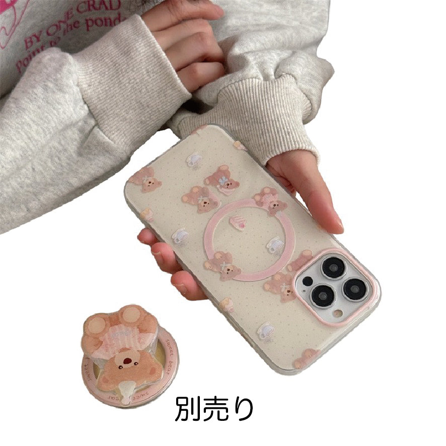 マグネット式 スマホケース&グリップ bear