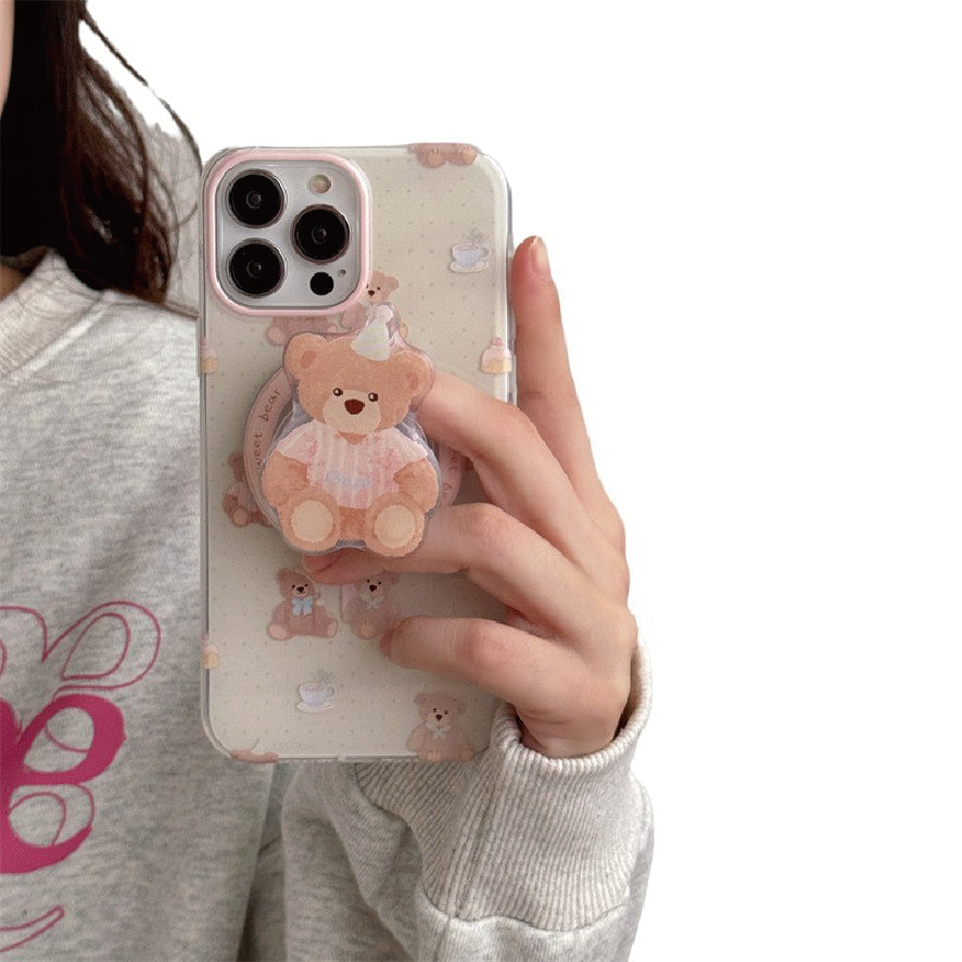 マグネット式 スマホケース&グリップ bear