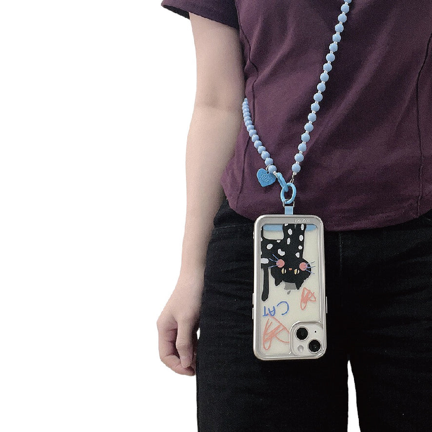 キャンディーカラービーズ ショルダー ストラップ / candy color beaded shoulder strap