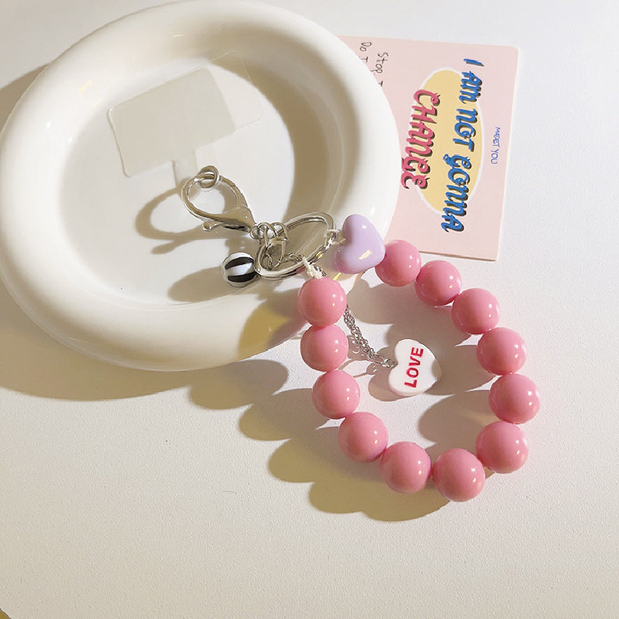 キャンディー カラー ビーズ ストラップ / candy color beaded strap