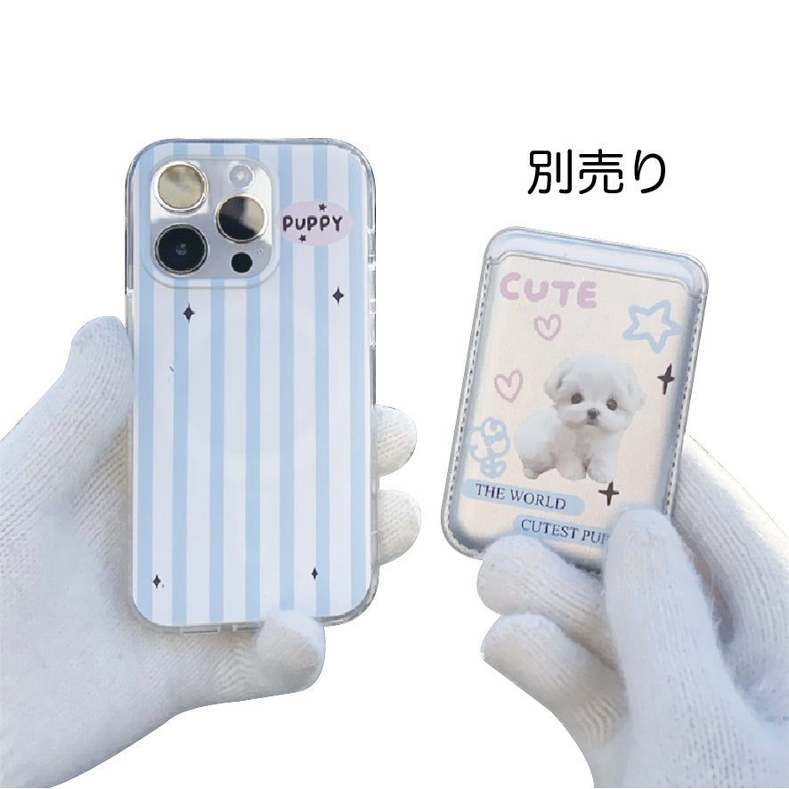 マグネット式 スマホケース&収納ケース puppy dog