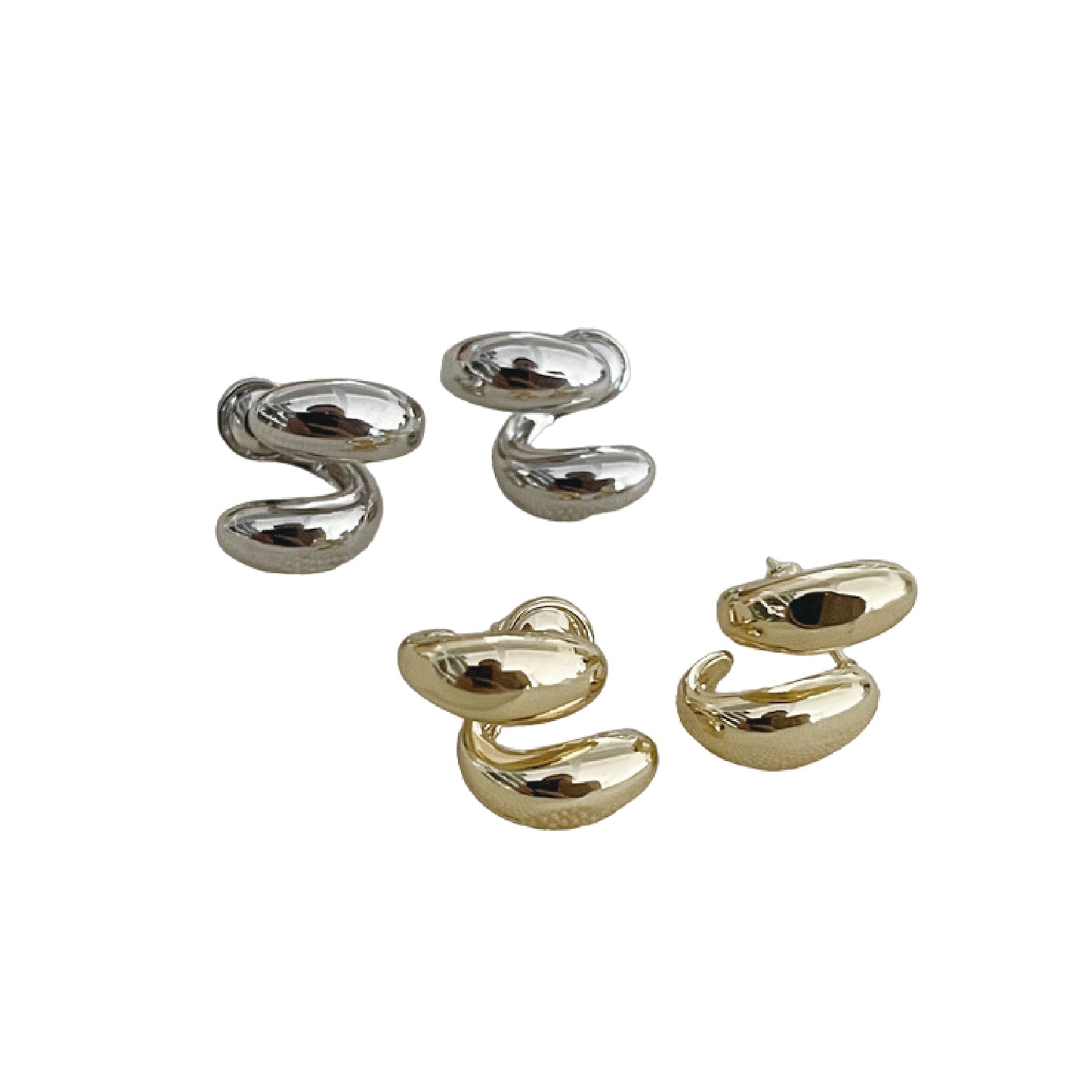ダブルサークルピアス / double circle piercing