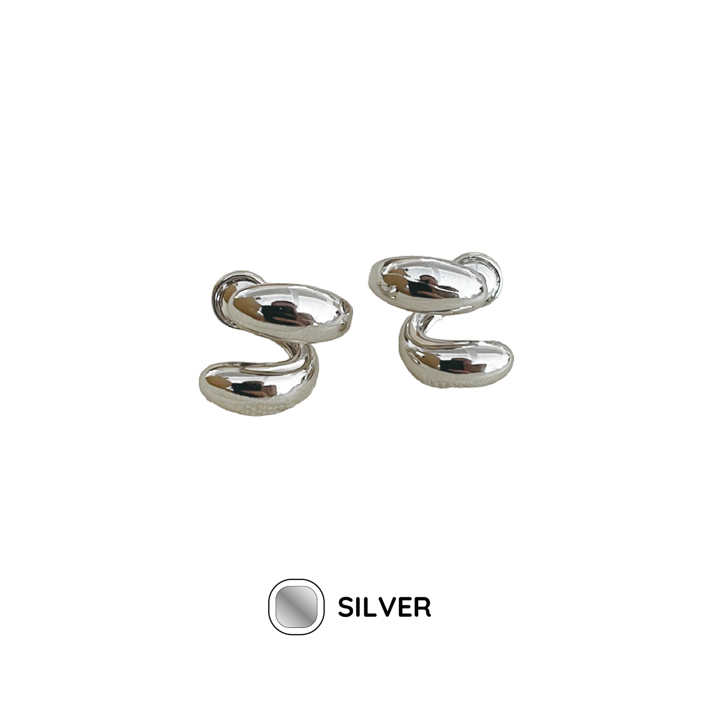 ダブルサークルピアス / double circle piercing