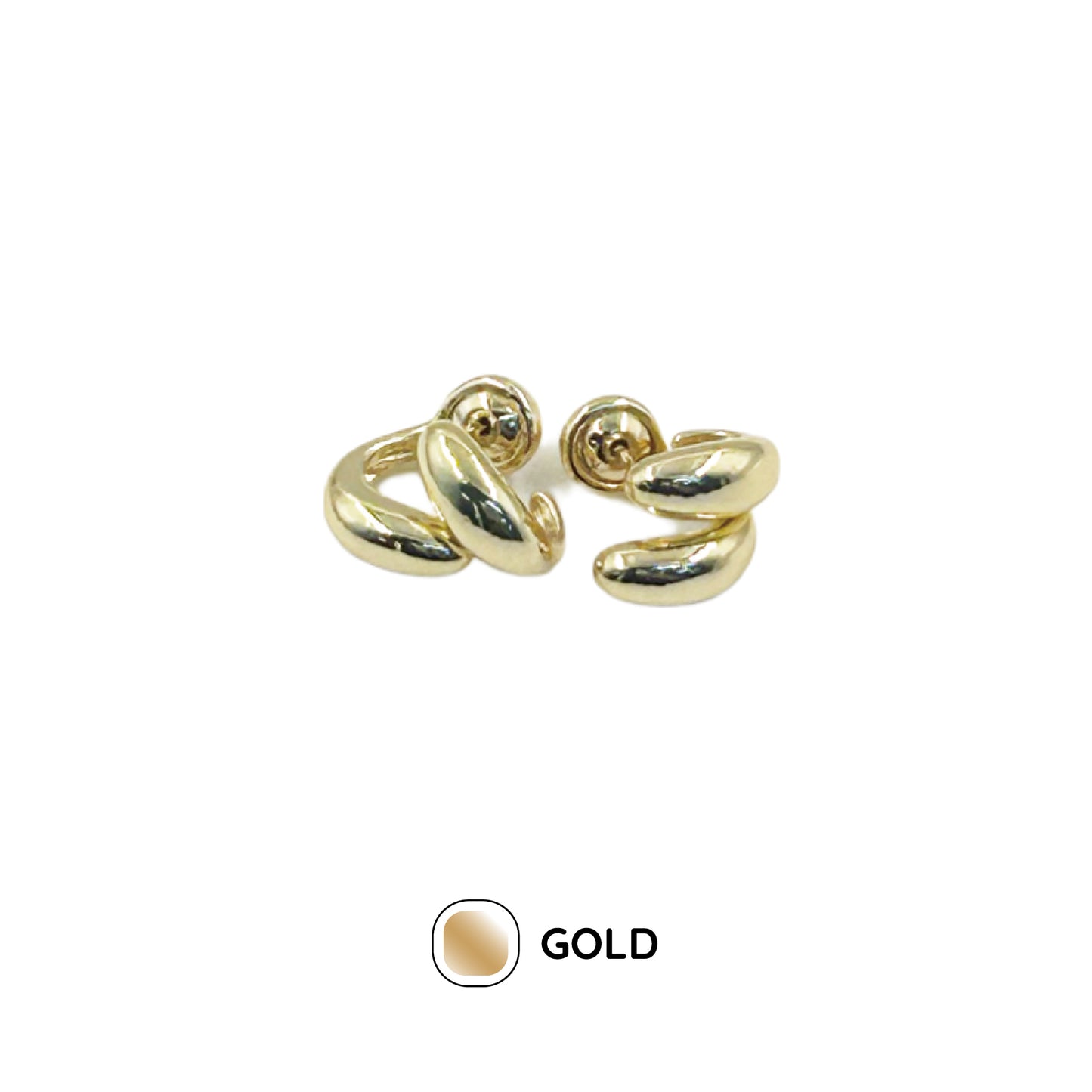 ダブルサークルピアス / double circle piercing