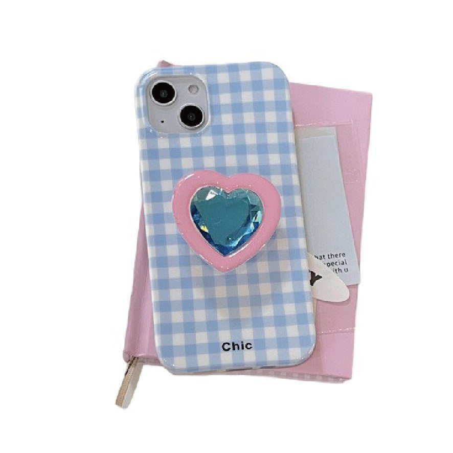 粘着式スマホグリップ heart