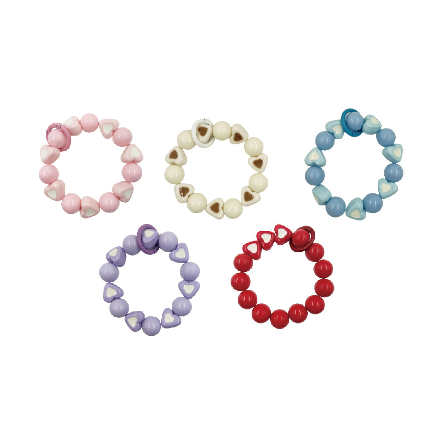 ハートビーズ ストラップ / heart beaded strap