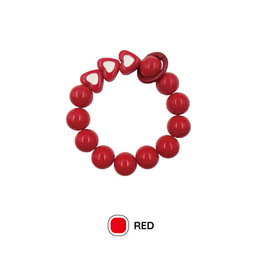ハートビーズ ストラップ / heart beaded strap