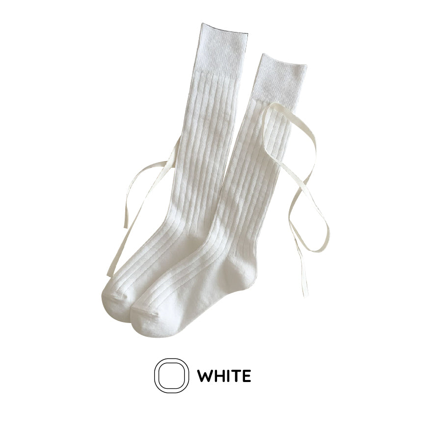 リボンハイソックス / ribbon high socks