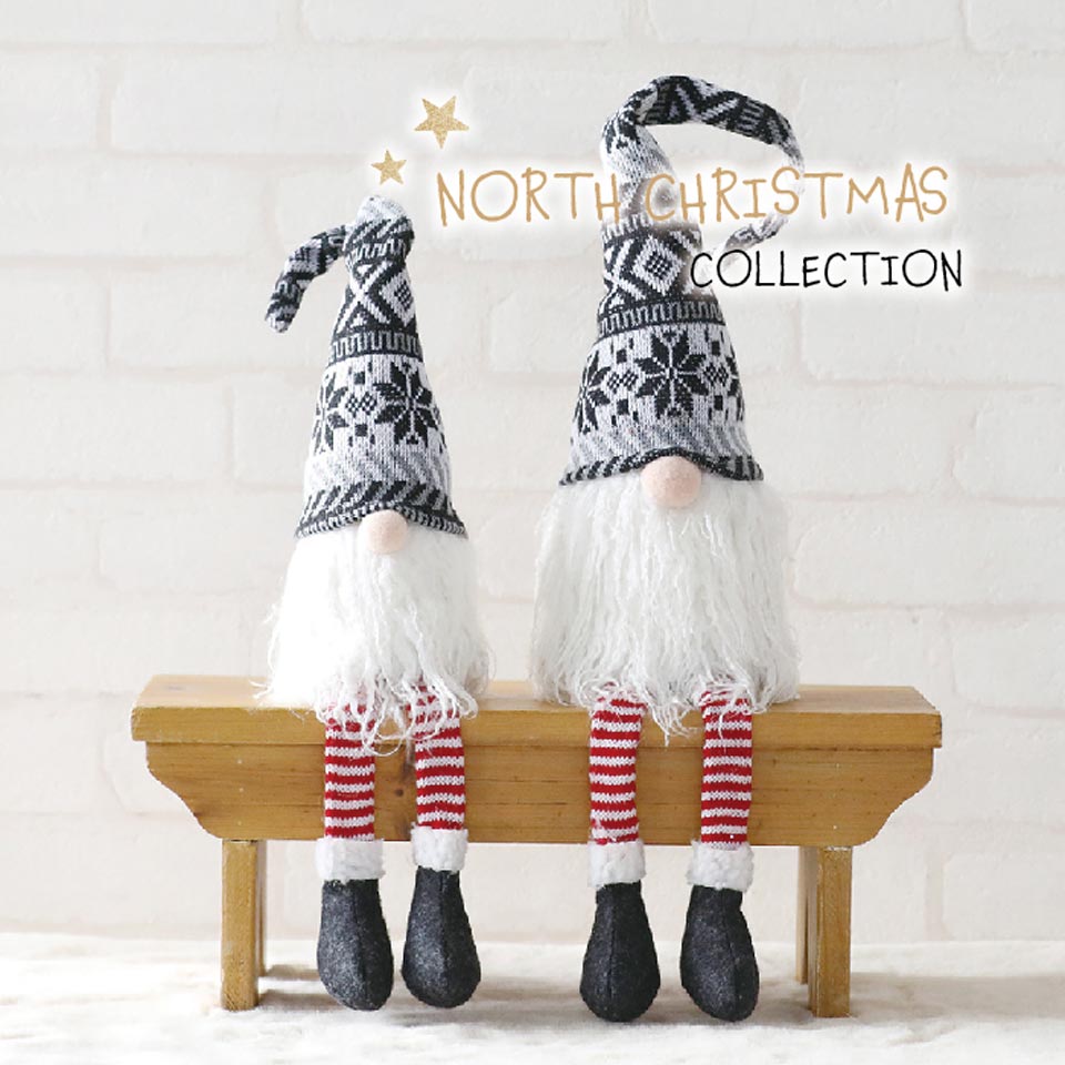 【 North Christmas Collection 】 ノースクリスマス ノルディックブラック トムテ マスコット