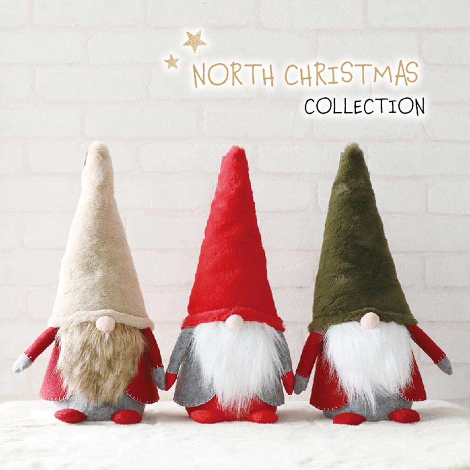 【 North Christmas Collection 】 ノースクリスマス ウェルカムコート トムテ マスコット