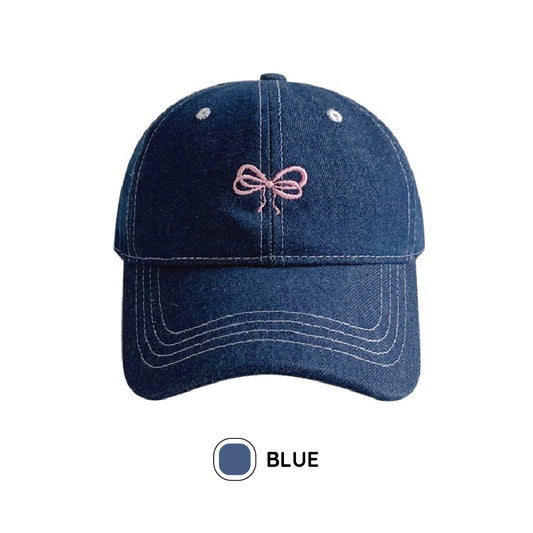 デニムリボンキャップ / denim ribbon cap