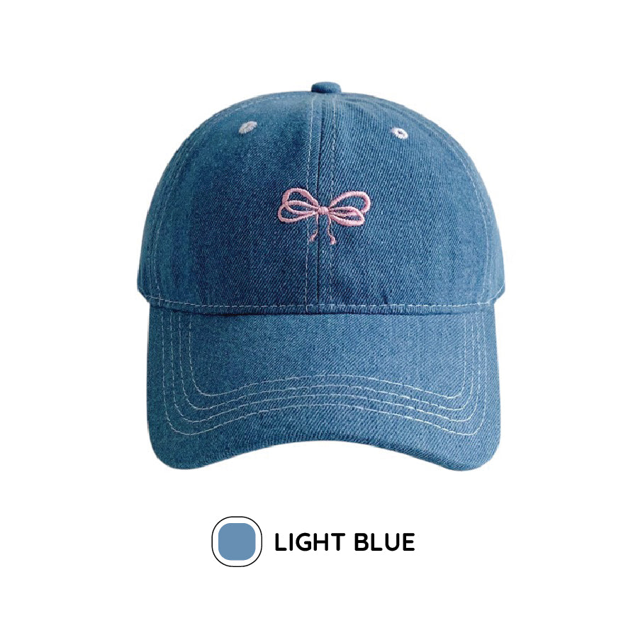 デニムリボンキャップ / denim ribbon cap