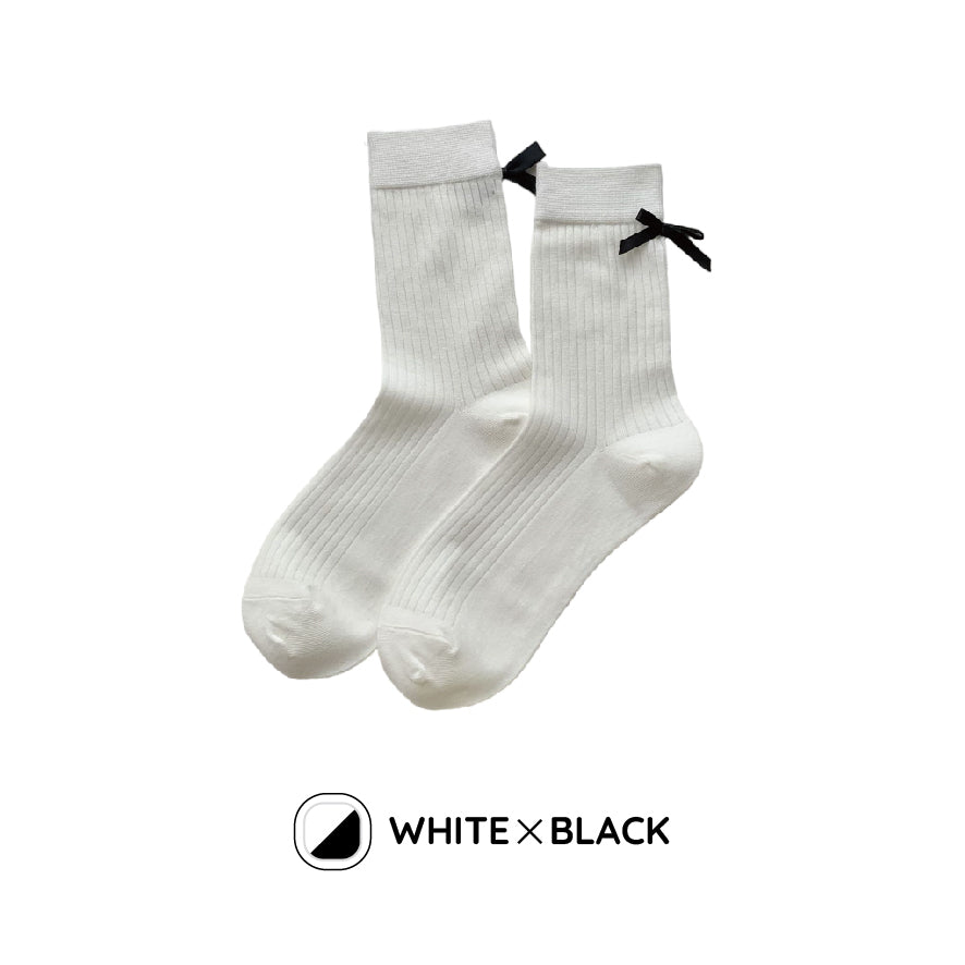 バックリボンソックス / back ribbon socks