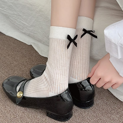 バックリボンソックス / back ribbon socks