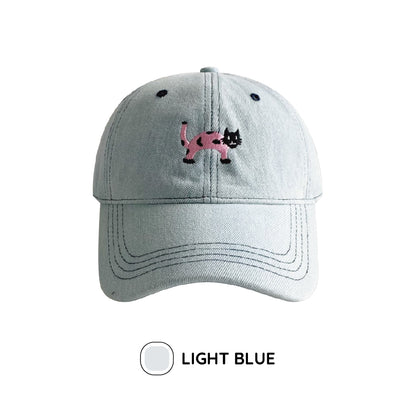 キャット デニム キャップ / cat denim cap