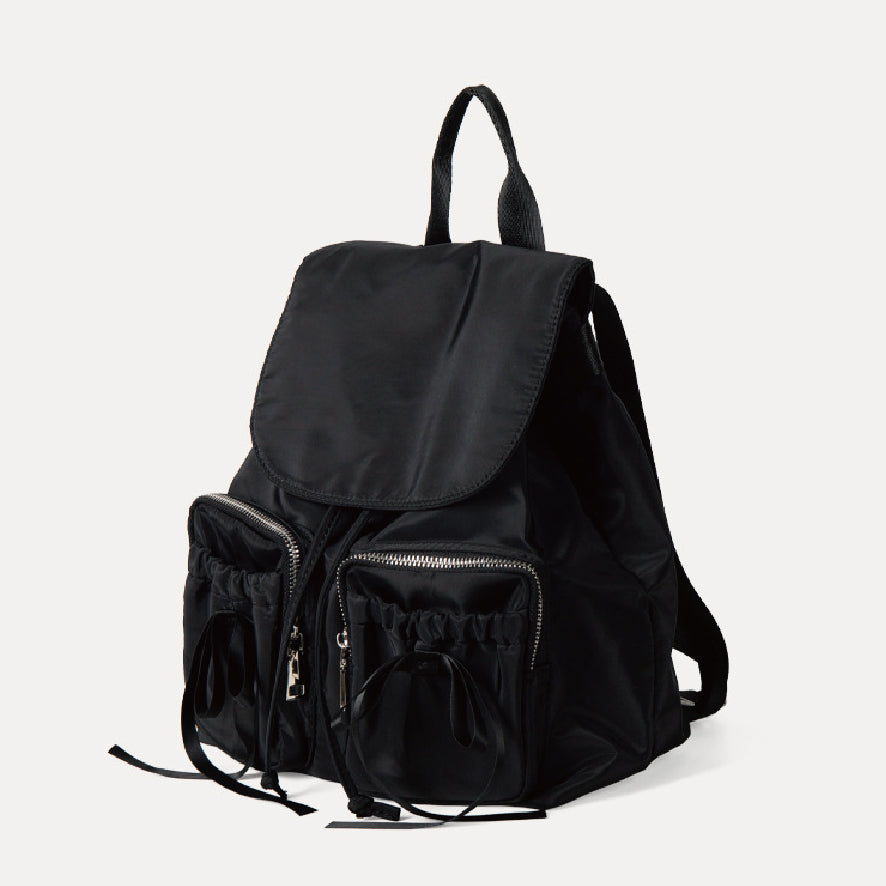 ダブルリボンナイロンミニバックパック ／ double ribbon nylon mini backpack