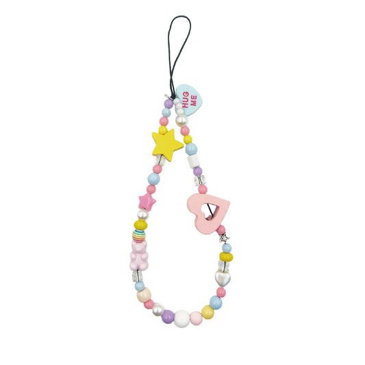 hug me チェーン ストラップ / hug me beaded chain strap