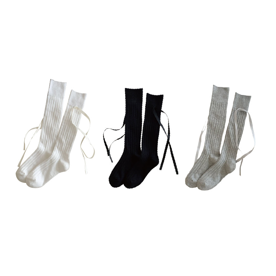 リボンハイソックス / ribbon high socks