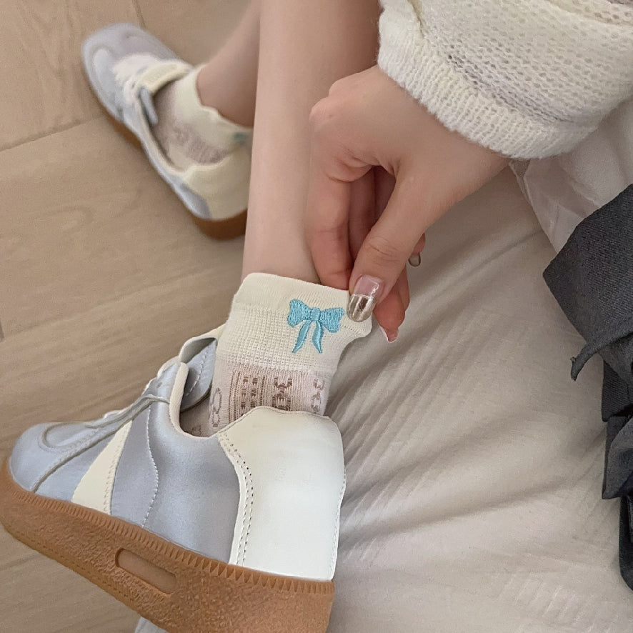 リボン ショート ソックス / ribbon short socks