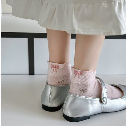 リボン ショート ソックス / ribbon short socks