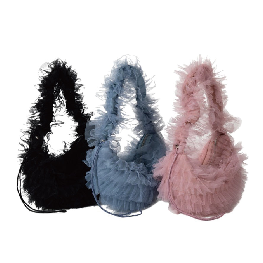 チュールフリルバッグ / tulle ruffle bag